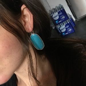 Kendra Scott aqua earrings